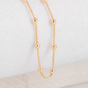 CADENA VENECIANA BOLITAS 2MM-45CM